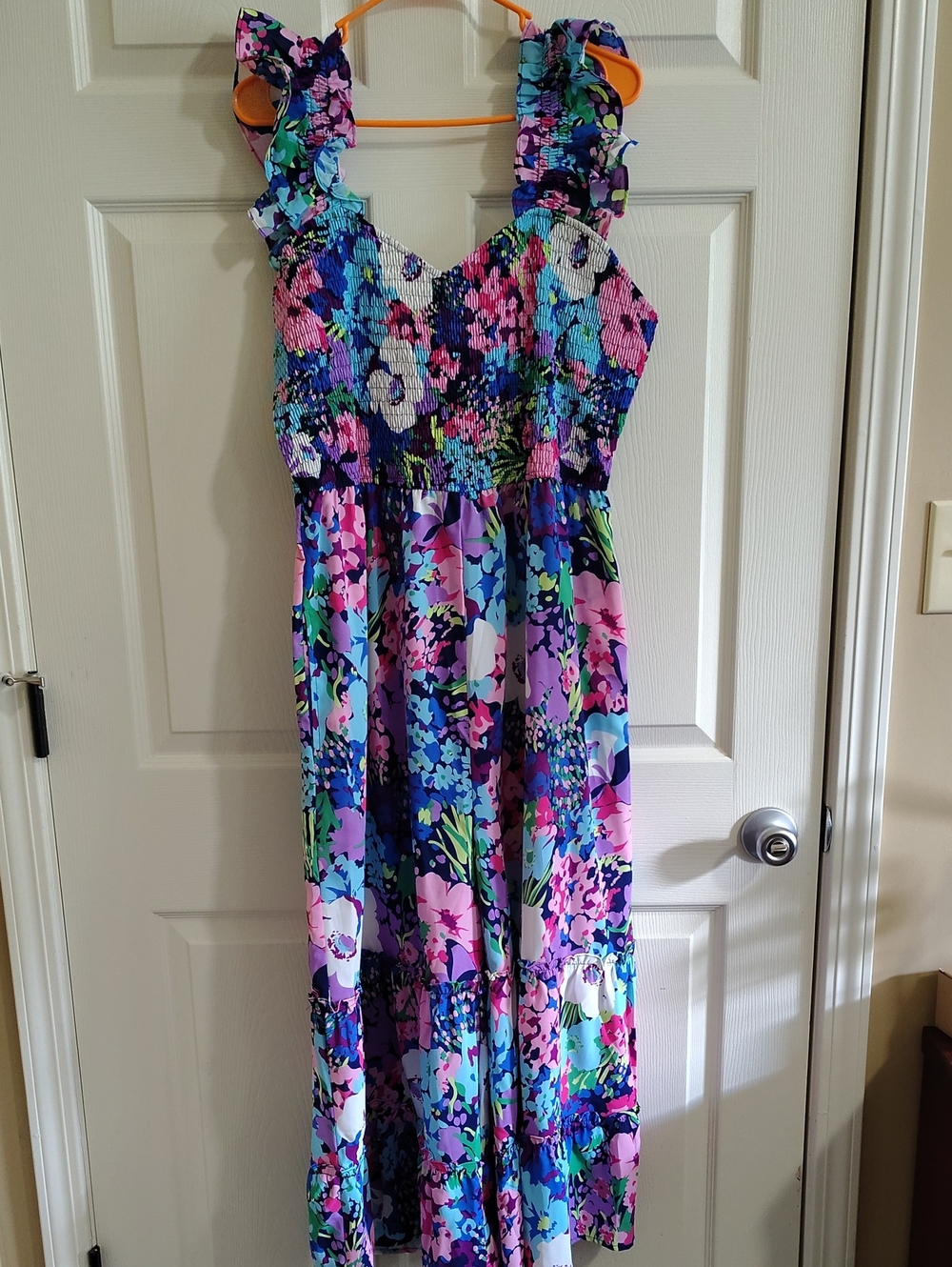 Women's Floral Ruffle Strap Romper